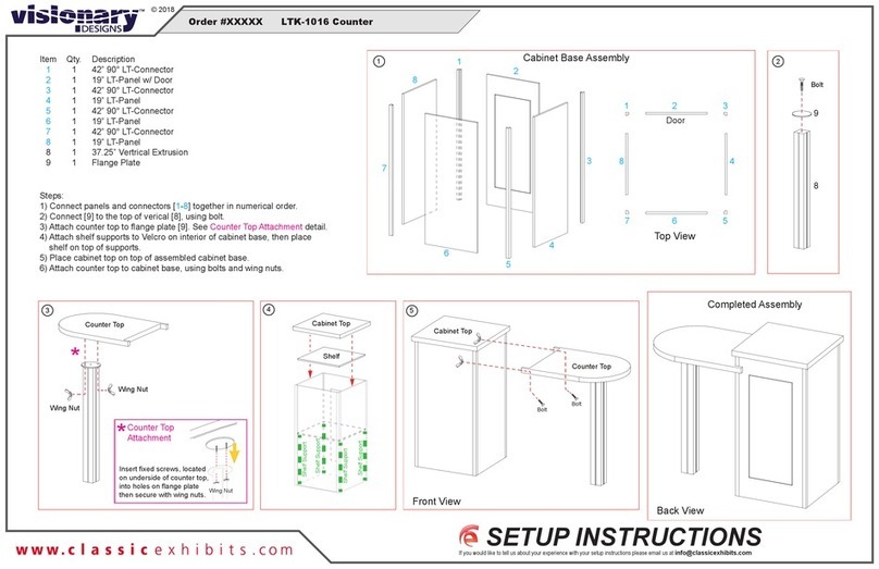VISIONARY DESIGNS LTK-1016 Manual VISIONARY DESIGNS LTK-1016 Manual