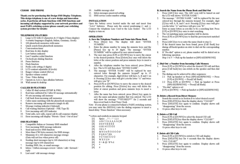 Technoltronics Enterprise CI1810S manual