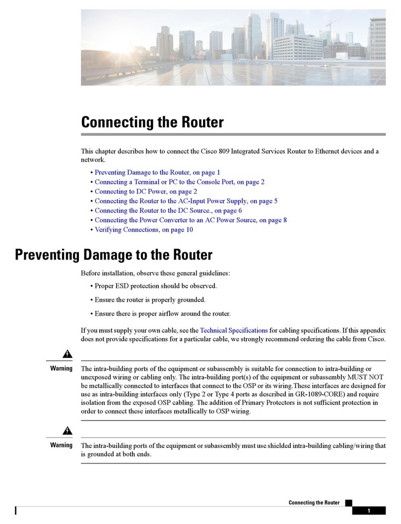 Cisco 809 Quick start guide
