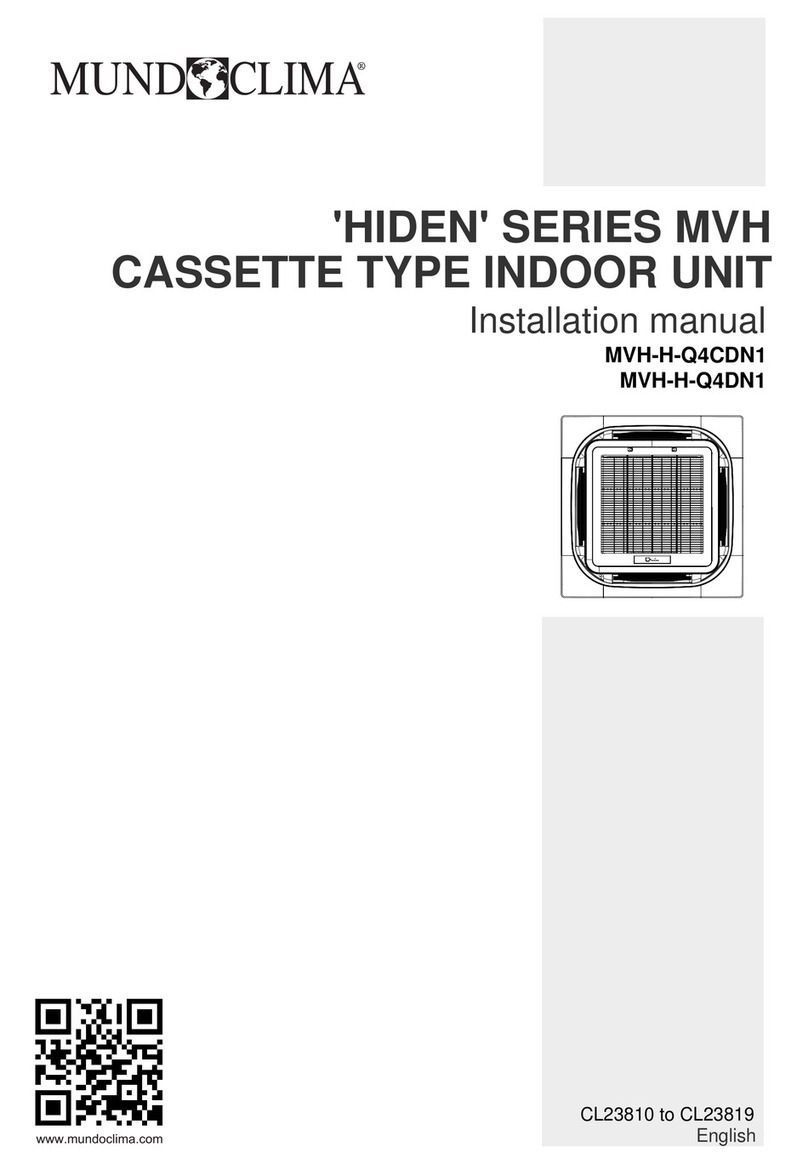 mundoclima HIDEN MVH Series User manual