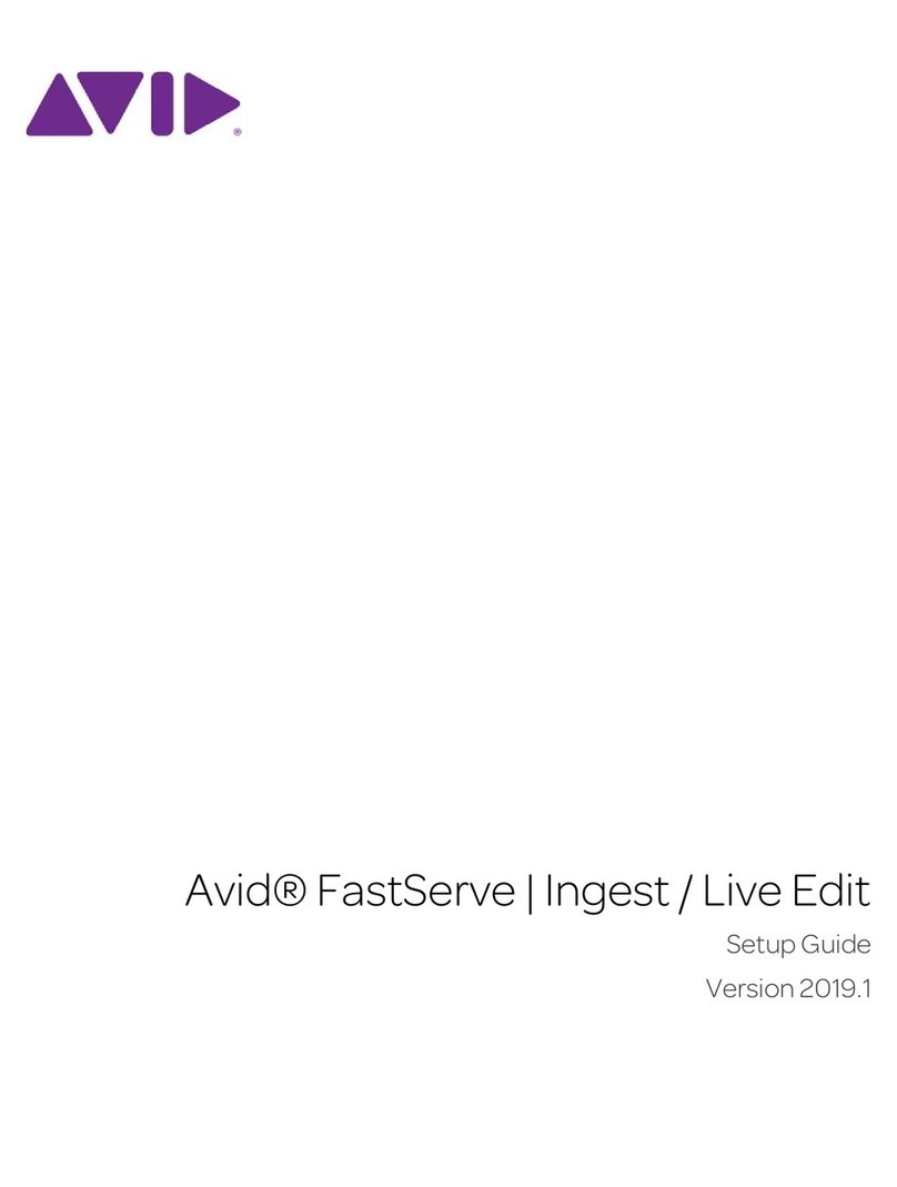 Avid Technology FastServe Live Edit Setup guide