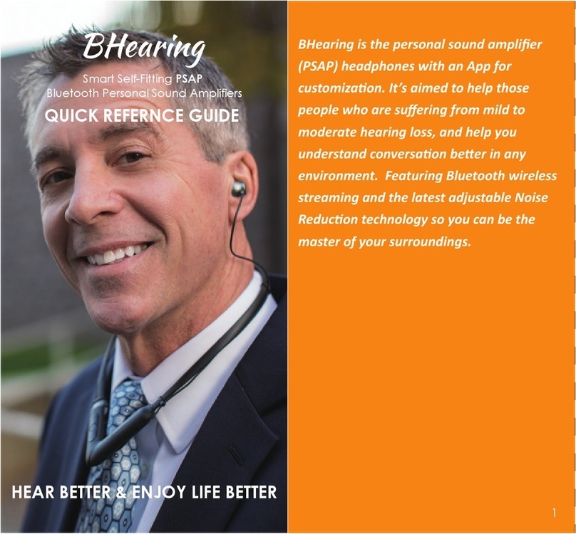 Jabees BHearing QUICK REFERNCE GUIDE