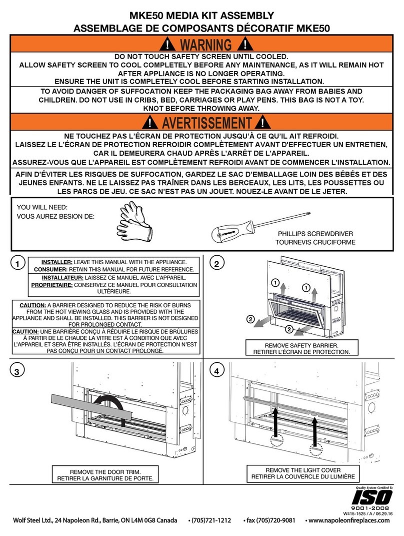 Napoleon MKE50 Assembly manual