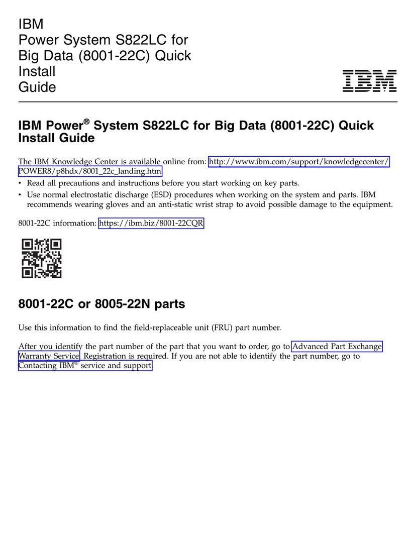IBM S822LC Quick install guide