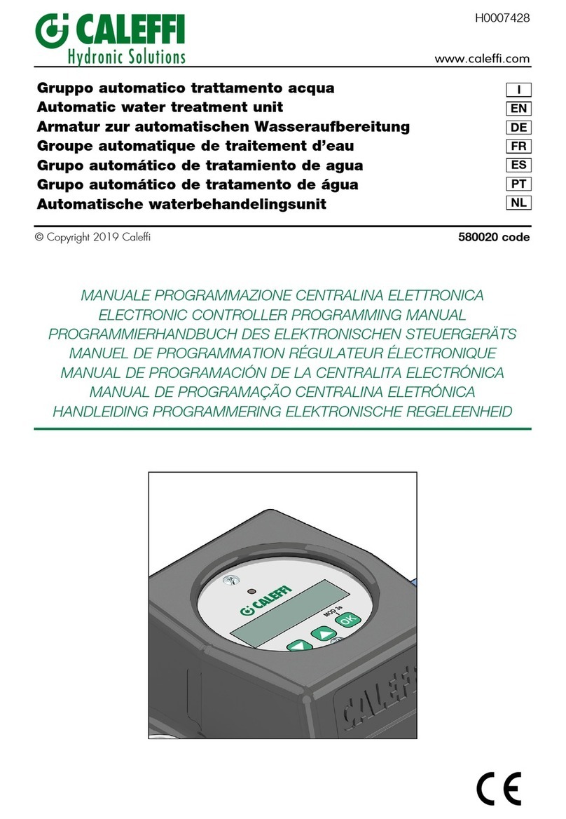 CALEFFI 580020 Owner's manual