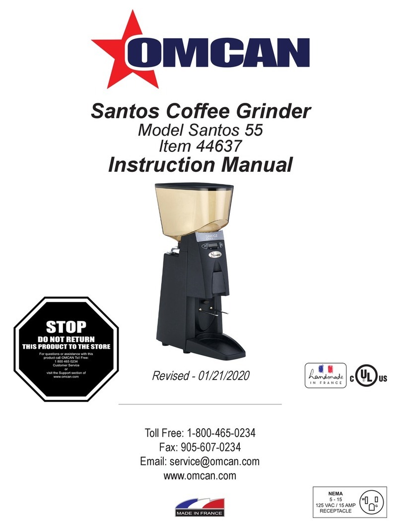 Omcan Santos 55 instruction manual