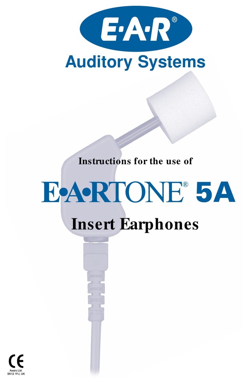 E-A-R Auditory Systems E-A-RTONE 5A Instructions for the use