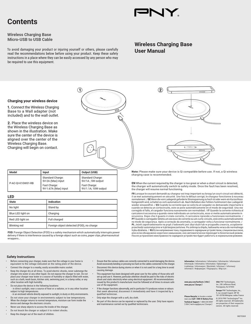PNY P-AC-QI-K10W01-RB user manual