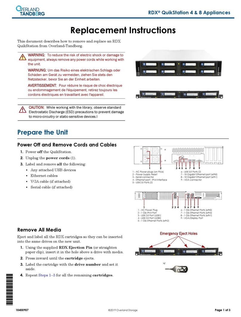 Overland Tandberg RDX QuikStation 4 Guide