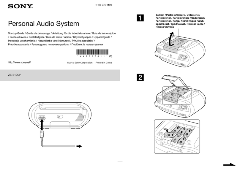 Sony ZS-S10CP User guide