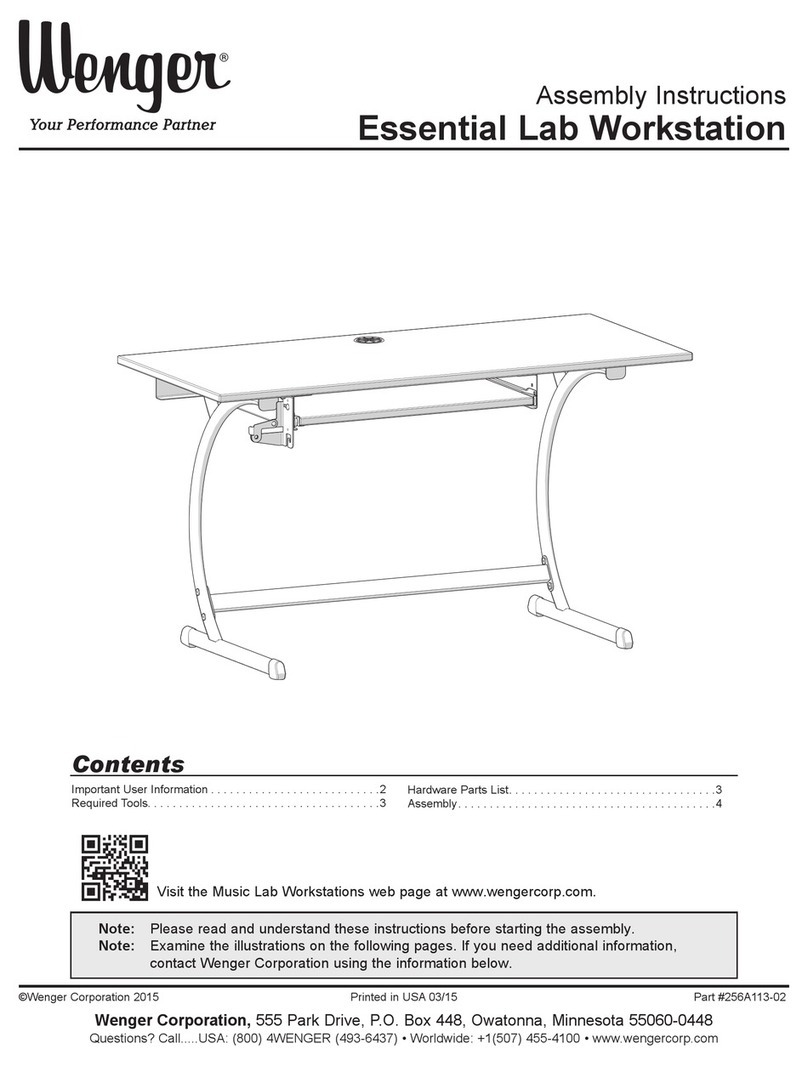 Wenger Essential Lab Workstation Assembly instructions Wenger Essential Lab Workstation Assembly instructions