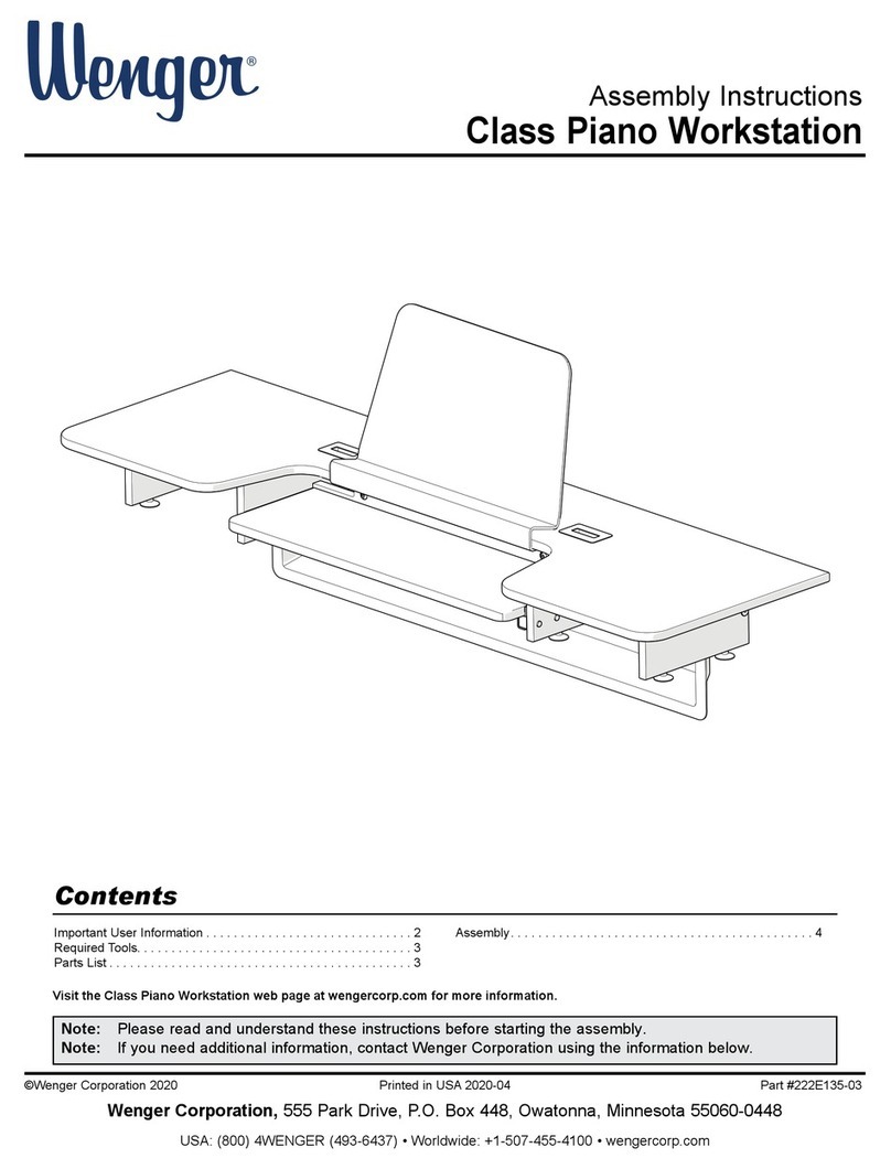 Wenger Class Piano Workstation Assembly instructions