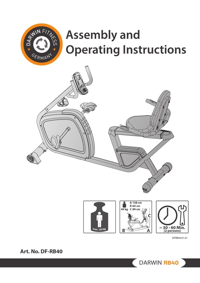 DarwinFitness RB40 Assembly and operating instructions DarwinFitness RB40 Assembly and operating instructions