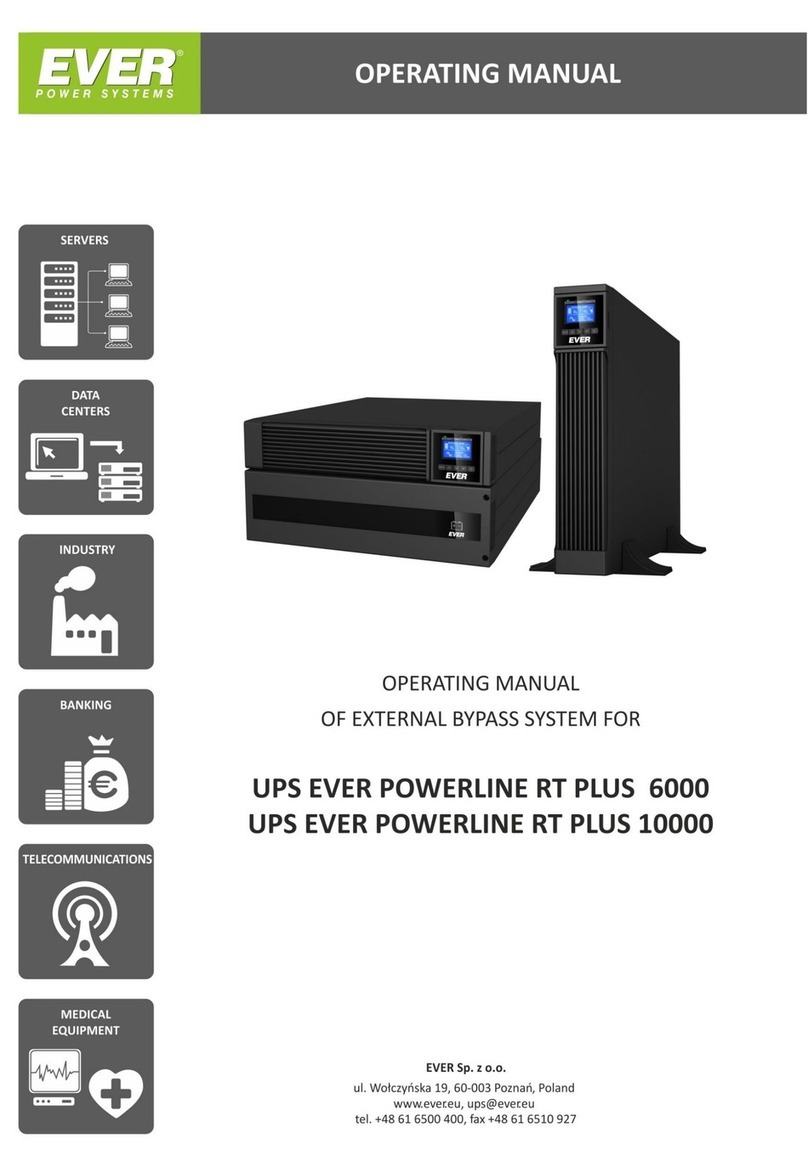Ever Power Systems POWERLINE RT PLUS 6000 operating manual