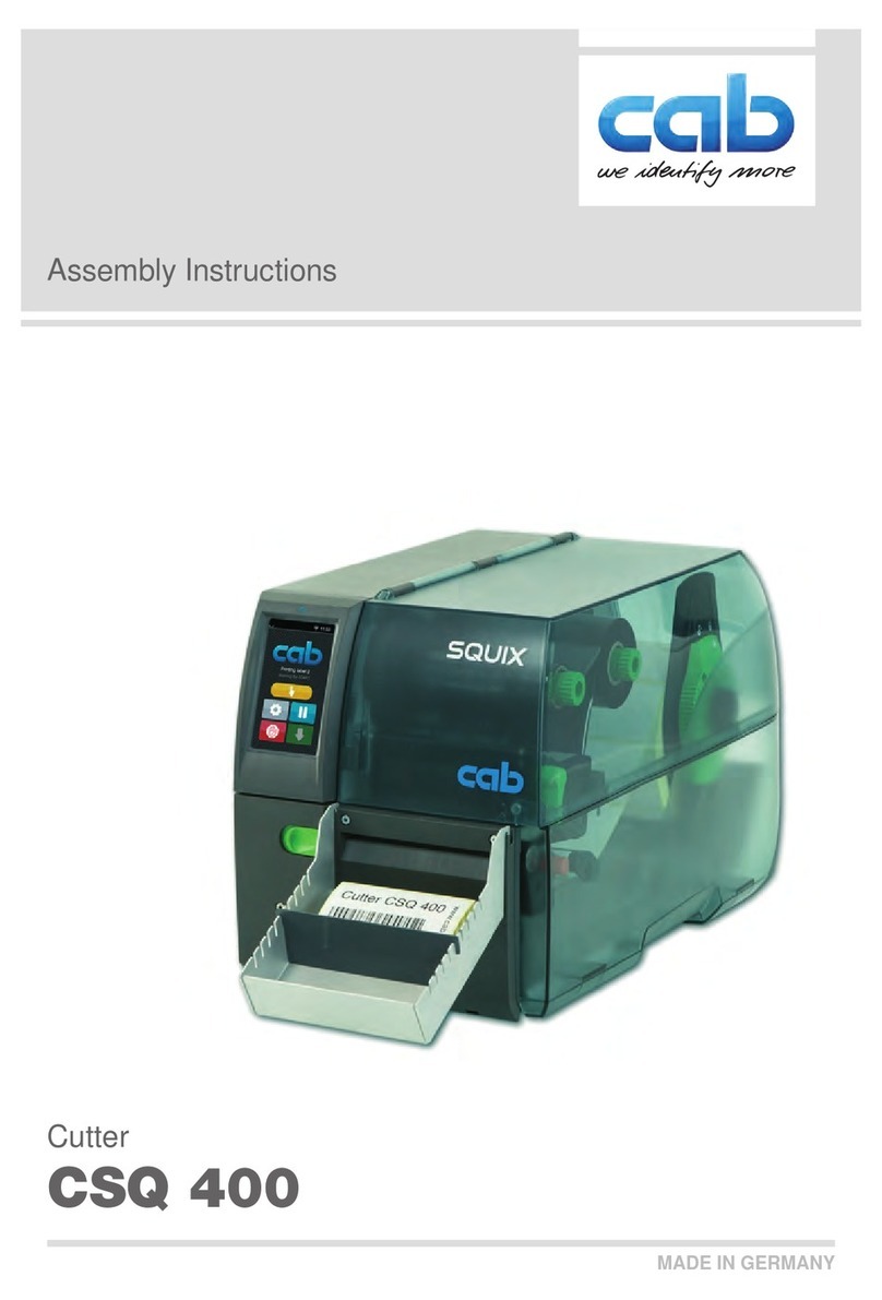 CAB SQUIX CSQ 400 Assembly instructions CAB SQUIX CSQ 400 Assembly instructions