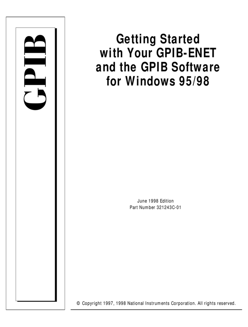 National Instruments GPIB-ENET User manual National Instruments GPIB-ENET User manual