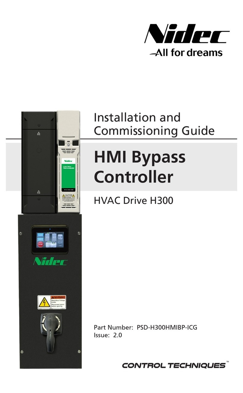 Nidec Control Techniques HVAC Drive H300 HMI... User manual
