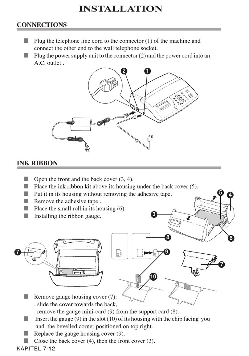 Telekom T-Fax 307 User manual