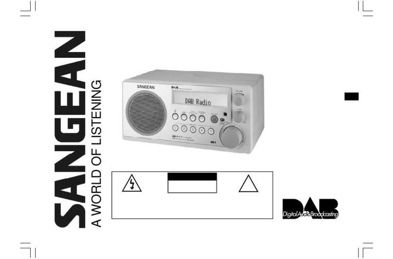 Sangean DDR-3 User manual