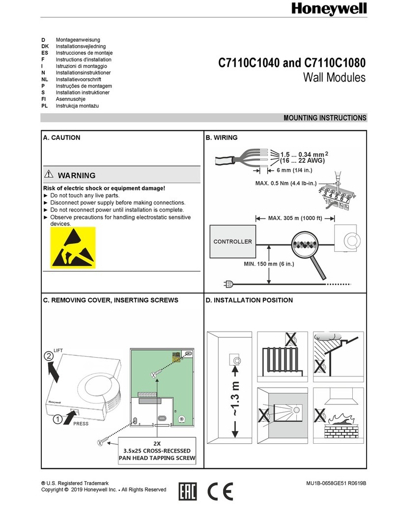 Honeywell C7110C1040 User manual