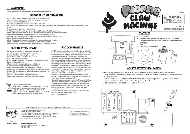 MGA Entertainment Poopsie manual