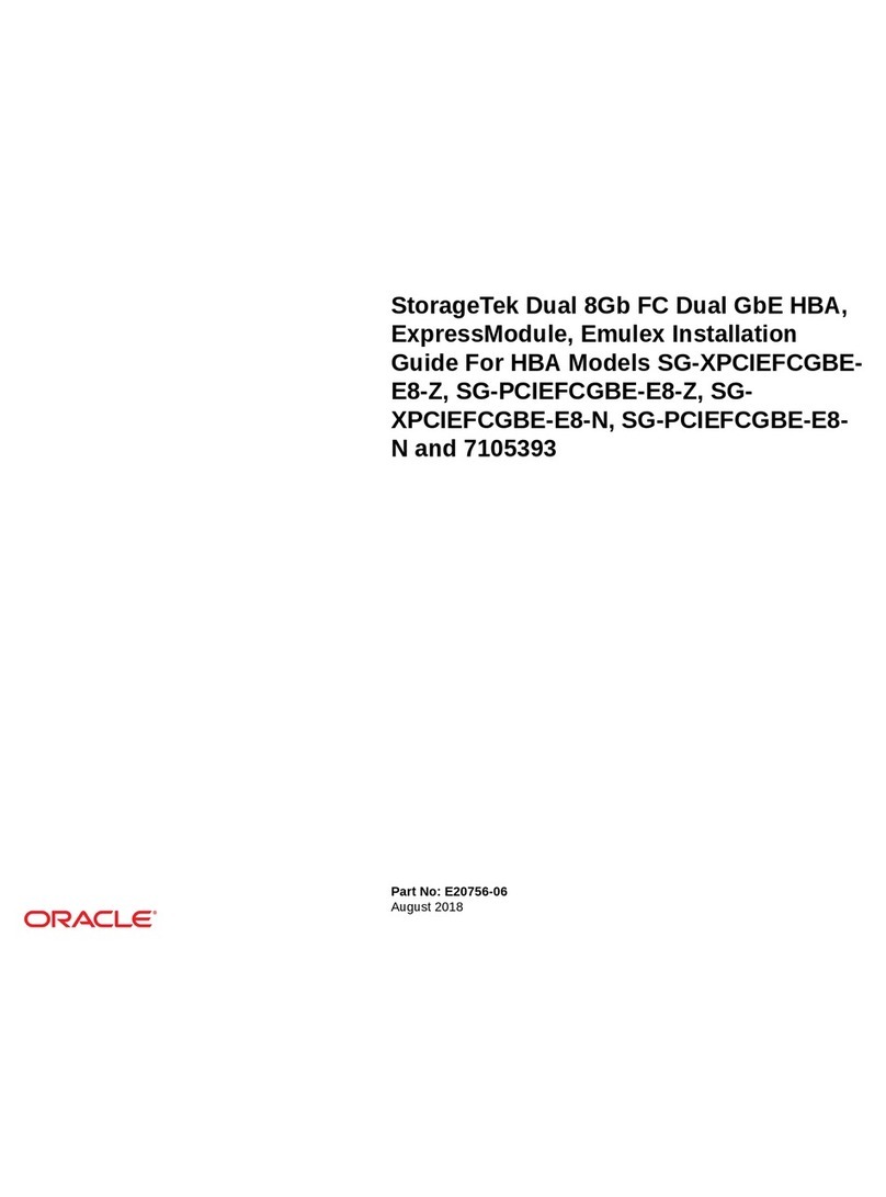Oracle Sun StorageTek SG-XPCIEFCGBEE8-Z installation guide