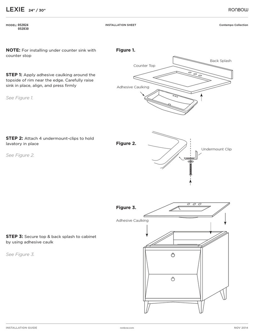 Ronbow Contempo LEXIE 052824 Assembly instructions