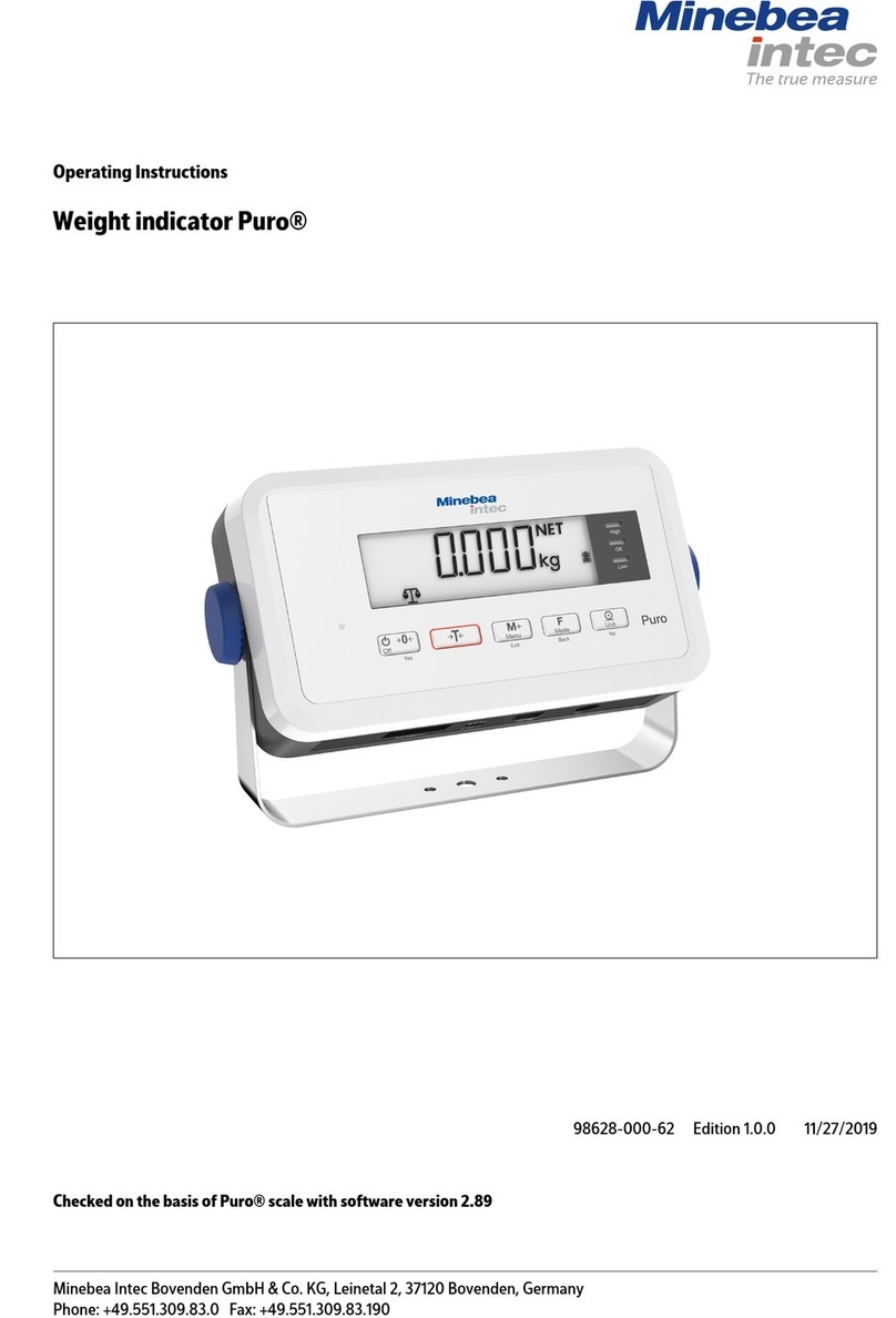 Minebea Intec Puro EF-IN P User manual