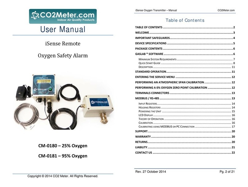 Co2meter iSense CM-0180 User manual