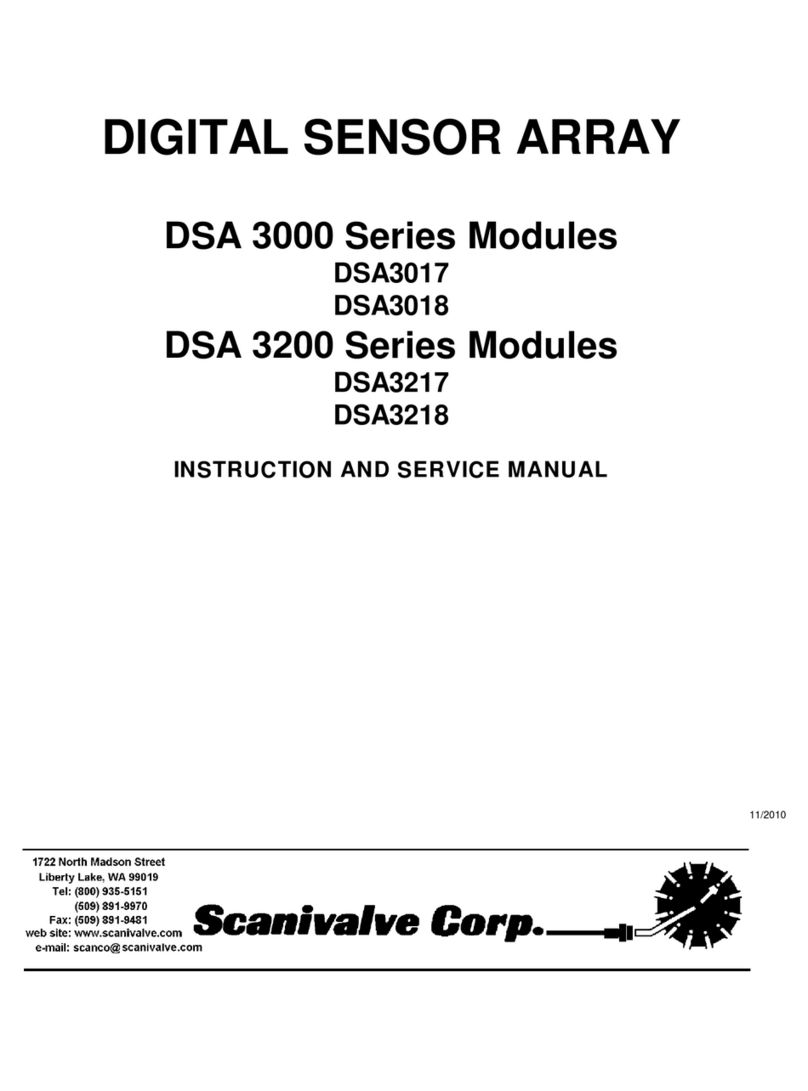 Scanivalve DSA 3000 Series Instruction and service manual Scanivalve DSA 3000 Series Instruction and service manual