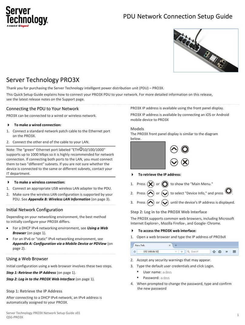 LEGRAND Server Technology PRO3X User manual