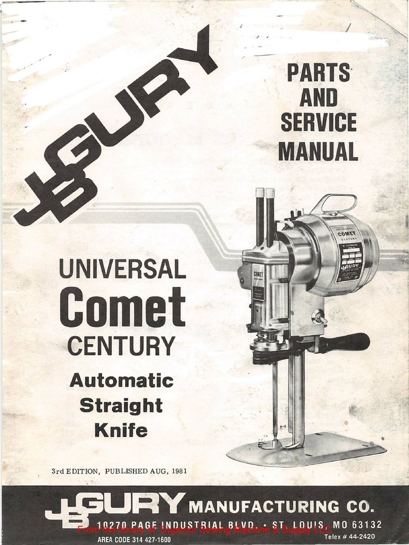 JB GURY UNIVERSAL Comet CENTURY Parts and service manual