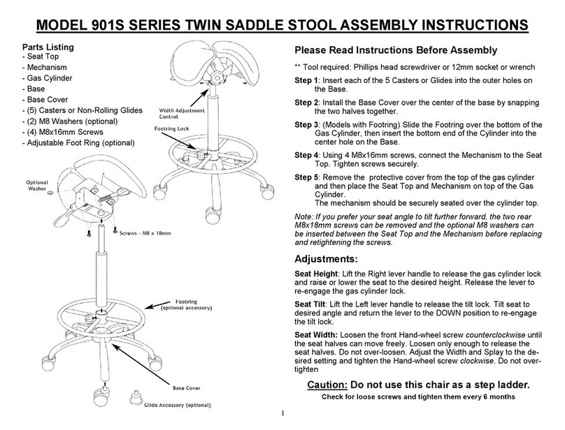 Kanewell 901S Series Assembly instructions
