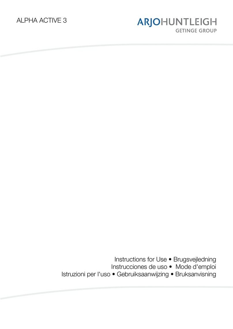 ARJO HUNTLEIGH Alpha Active 3 User manual