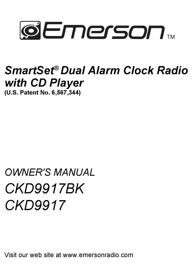 Emerson SmartSet CKD9917BK owner's manual