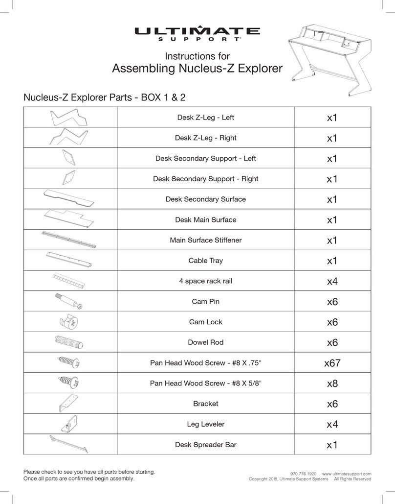 Ultimate Support Nucleus-Z Explorer User manual