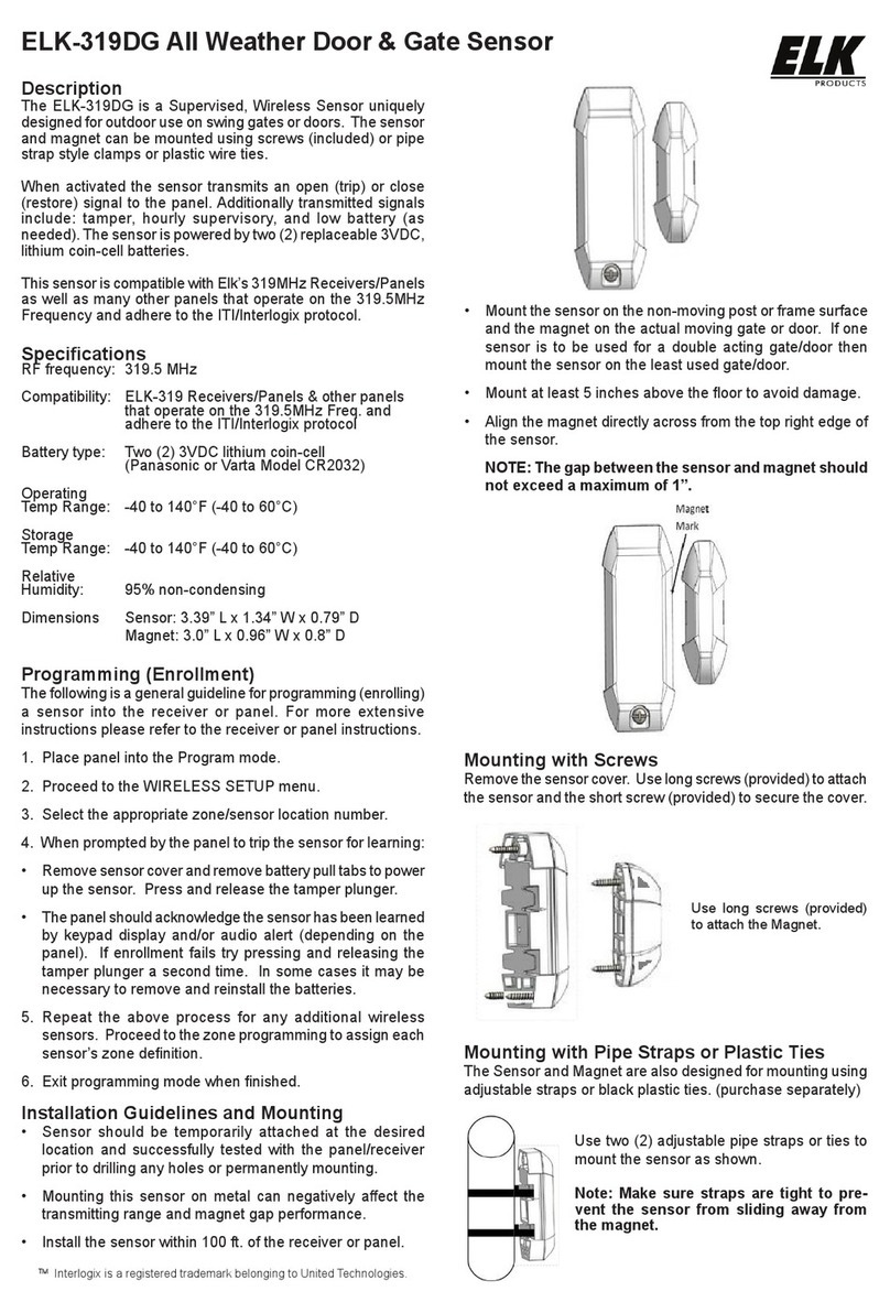 Elk ELK-319DG manual