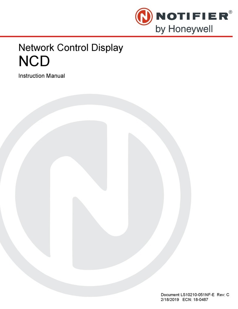 Honeywell NOTIFIER NCD User manual