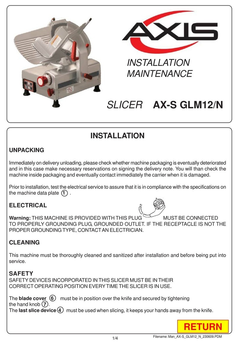 Axis AX-S GLM12/N Installation & maintenance