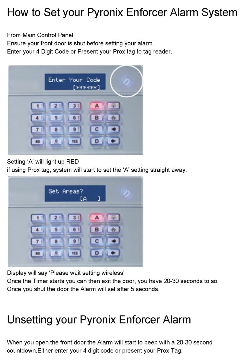 Pyronix Enforcer How to set