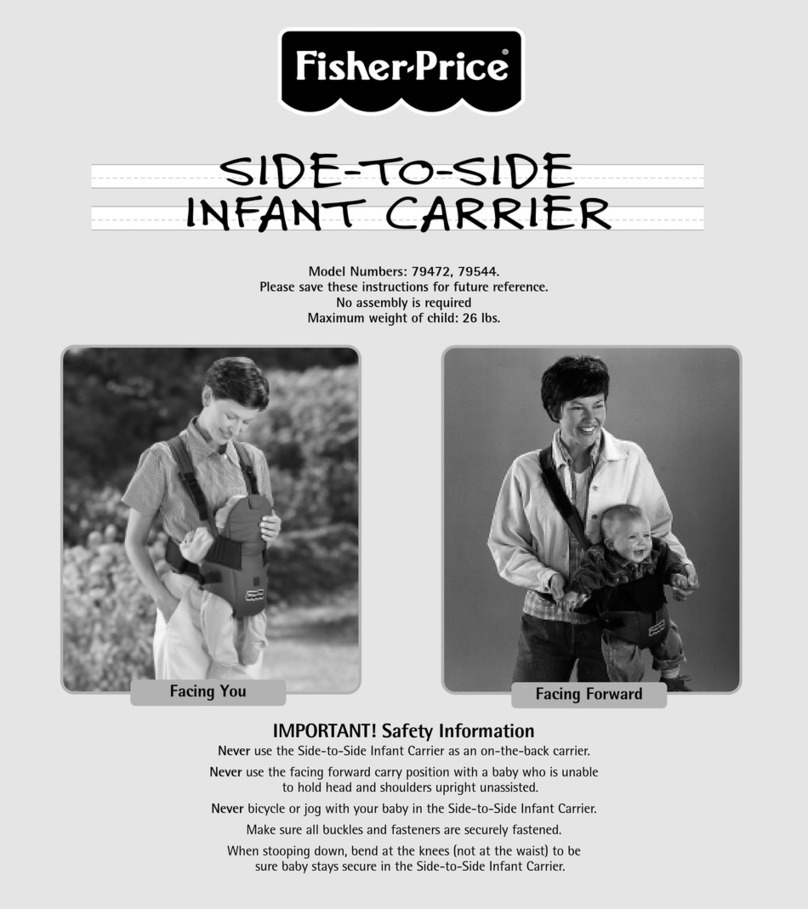 Fisher-Price SIDE-TO-SIDE INFANT CARRIER 79472 User manual