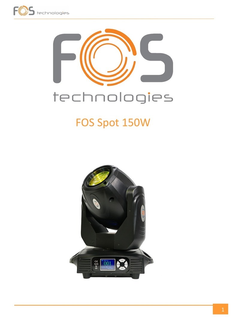 FOS Technologies FOS Spot 150W User manual
