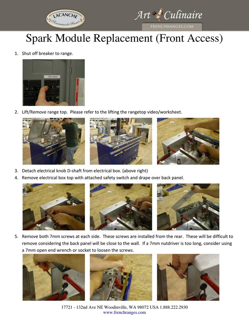 Lacanche Spark quick start guide