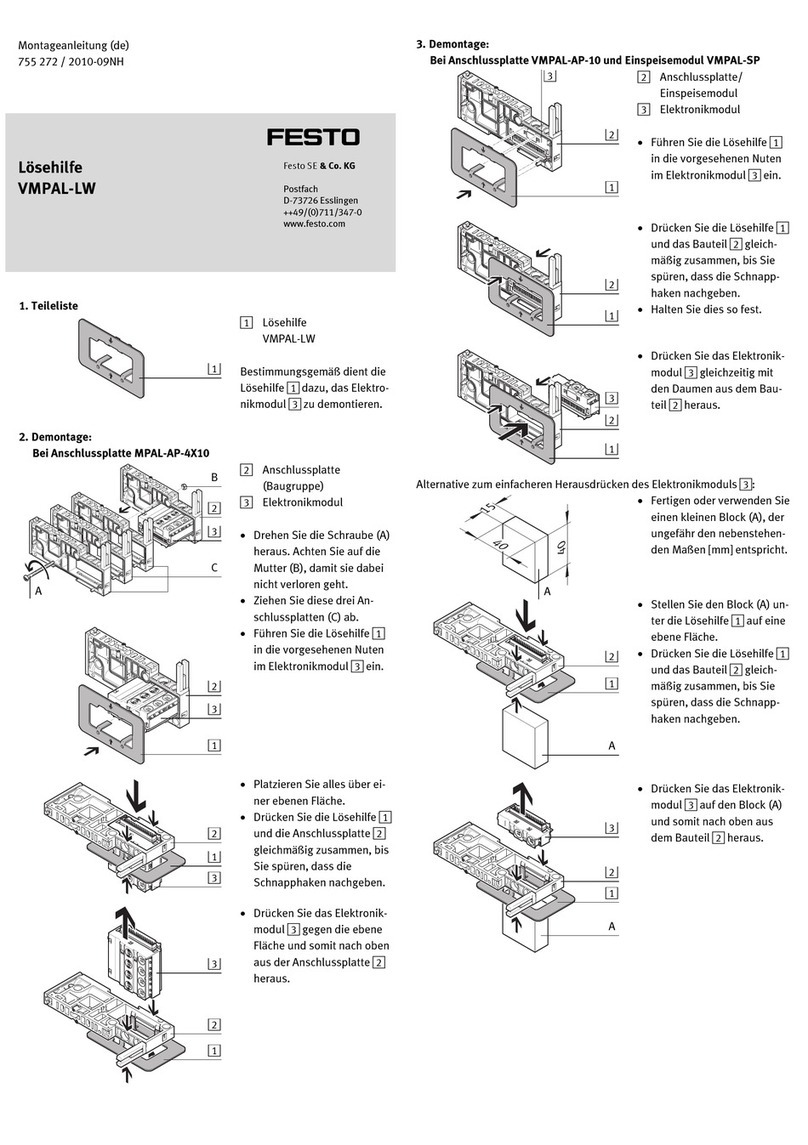 Festo VMPAL-LW Assembly instructions Festo VMPAL-LW Assembly instructions