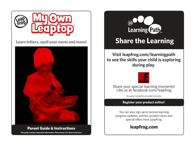 LeapFrog Learning Path My Own Leaptop Parent guide & instructions