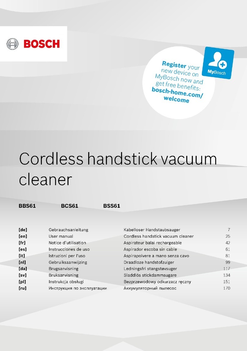 Bosch BBS61 user manual