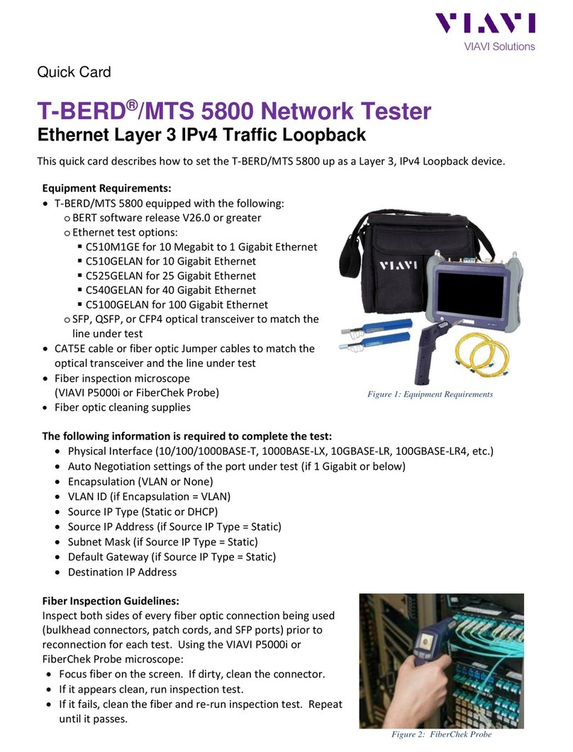 Viavi T-BERD MTS 5800 Parts list manual