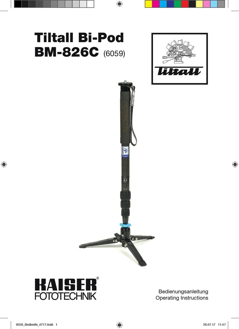 Kaiser Fototechnik Tiltall Bi-Pod BM-826C User manual