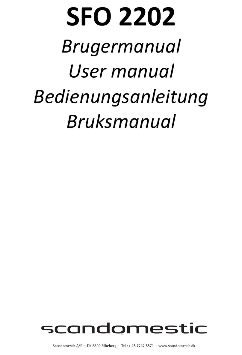 Scandomestic SFO 2202 User manual