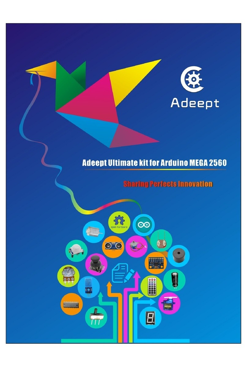ADEEPT Ultimate Kit for Arduino MEGA 2560 User manual